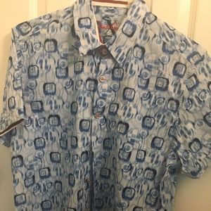 Authentic Robert Graham Short Sleeve Shirt Large